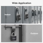 Puroma 2-Pack Keyed Padlocks with 3 Alike Keys