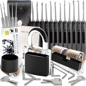 34-Piece Upgraded Unpickable Lock Set