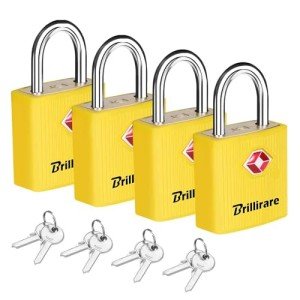 TSA Approved 4 Pack Zinc Alloy Luggage Locks