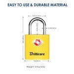 TSA Approved 4 Pack Zinc Alloy Luggage Locks
