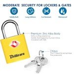 TSA Approved 4 Pack Zinc Alloy Luggage Locks