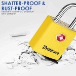 TSA Approved 4 Pack Zinc Alloy Luggage Locks