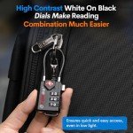 TSA-Approved Adjustable Cable Lock for Travel