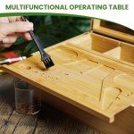 CODOGOY Bamboo Box with Combination Lock & Jars
