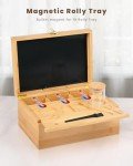 CODOGOY Bamboo Box with Combination Lock & Jars