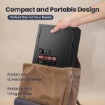 Grimtron Fireproof Small Safe Lock Box