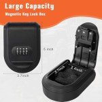 Magnetic Combination Lock Key Hider for Cars
