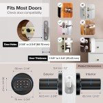 Keyless Fingerprint Door Lock with Auto-Lock