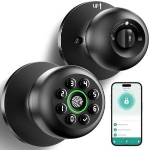 Smart Fingerprint Door Lock with Keypad & App