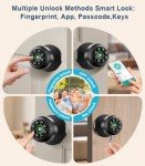 Smart Fingerprint Door Lock with Keypad & App