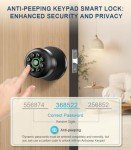 Smart Fingerprint Door Lock with Keypad & App