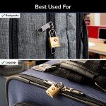 Brinks TSA-Approved Solid Brass Travel Padlocks 4-Pack