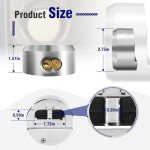 3 Heavy Duty Hidden Shackle Padlocks with Keyed Alike