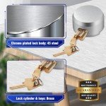 3 Heavy Duty Hidden Shackle Padlocks with Keyed Alike