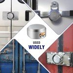 3 Heavy Duty Hidden Shackle Padlocks with Keyed Alike