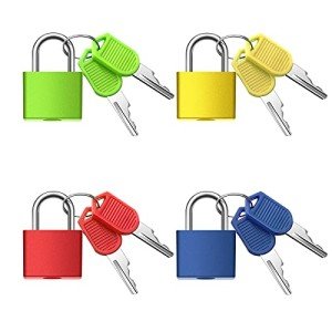 Mini Metal Luggage Locks with Keys - Multicolor