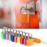 Mini Metal Luggage Locks with Keys - Multicolor