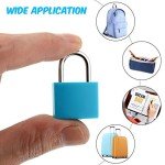 Mini Metal Luggage Locks with Keys - Multicolor