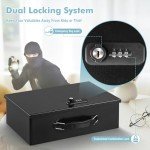 Fireproof Lock Box with Dual Combination Lock