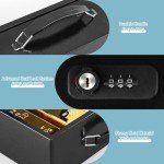 Fireproof Lock Box with Dual Combination Lock