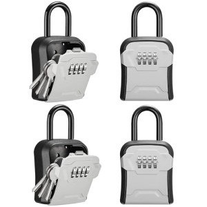 Puroma Wall-Mounted Key Lock Box with Resettable Code