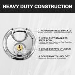 Vervida® Heavy-Duty Stainless Steel Disc Lock