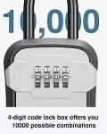 Puroma Wall-Mounted Key Lock Box with Resettable Code