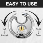 Vervida® Heavy-Duty Stainless Steel Disc Lock