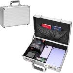 Portable Locking Storage Box with Dual Combination Locks