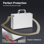 Portable Locking Storage Box with Dual Combination Locks