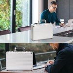 Portable Locking Storage Box with Dual Combination Locks