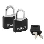 Master Lock 2-Piece Aluminum Keyed Padlock Set