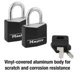 Master Lock 2-Piece Aluminum Keyed Padlock Set