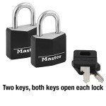 Master Lock 2-Piece Aluminum Keyed Padlock Set