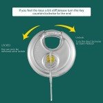 4 Pack Keyed Alike Stainless Steel Disc Locks
