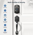 Veise Keyless Fingerprint Door Lock - Matte Black