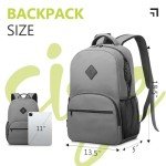 Light Gray Smell Proof Backpack with Lock