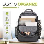 Light Gray Smell Proof Backpack with Lock