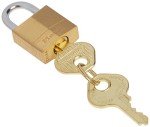 Master Lock Heavy-Duty Brass Padlock - 1.9 cm