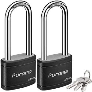 Puroma 2-Pack Unpickable Padlocks with Keys