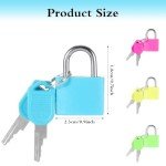 4 Travel Locks with Key - Security for Bags