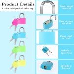 4 Travel Locks with Key - Security for Bags