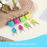 4 Travel Locks with Key - Security for Bags