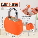 12 Pack Keyed Luggage Locks in 6 Colors