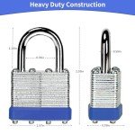 LQYN 40mm Unpickable Keyed Padlock Set