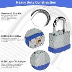LQYN 40mm Unpickable Keyed Padlock Set