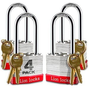 Lion Locks Keyed-Alike Padlock with 2-inch Shackle