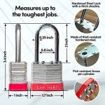 Lion Locks Keyed-Alike Padlock with 2-inch Shackle