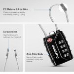 Puroma TSA Approved 4-Digit Luggage Locks - 4 Pack