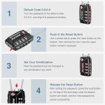 Puroma TSA Approved 4-Digit Luggage Locks - 4 Pack